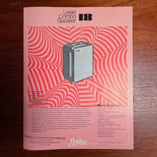 Vintage leslie combo speaker - combo,