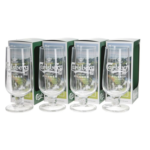 Carlsberg pilsner pint glasses - pilsner,