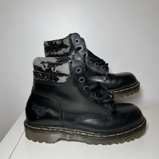 Doc Martens Men’s Size 7 Air Wair  Lace Up Black Leather industrial Vintage
