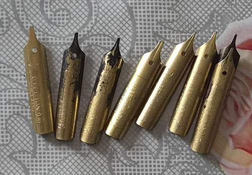 Vintage calligraphy nibs - 7,