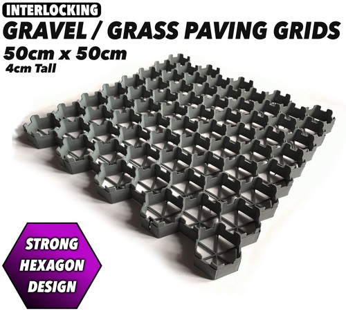 Grey paving grids - grey,