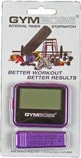 Gymboss Interval Timer Stopwatch - Violet Pink Metallic, Workout & Fitness Tool