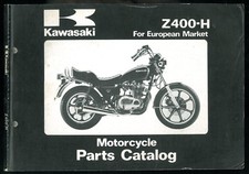 Parts Catalog KAWASAKI Z 400 H H3 LTD 1981 Parts Catalog Manual European List