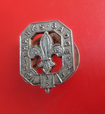 Boy Scout Thanks Badge Vintage Silver  c1950s  Northenden Manchester Scouts