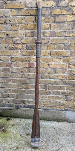 Vintage wooden boat oar - (c),