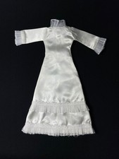 Sindy Wedding Bells dress 1976 white satin pleat lace trim 44288 fit 12” doll