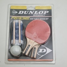 Dunlop Table Tennis Set Mini (2x Bats, 1x Ball, 1xNet)- See Description