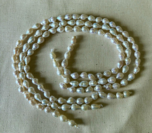 Strands white teardrop - 3,