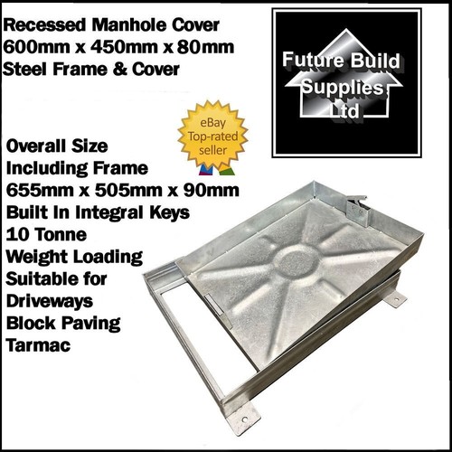 Steel recessed manhole - recessed, &