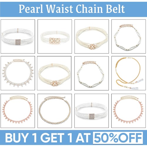 Ladies pearl waist - ladies, belt