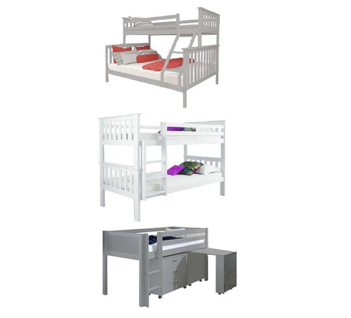 Wooden bunk bed double triple - bunk,
