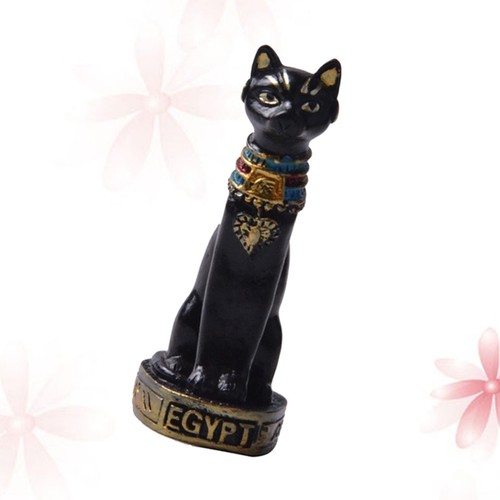 Black resin animal - black, ornament