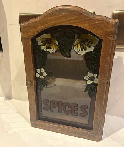 Vintage wall mounted walnut - vintage,