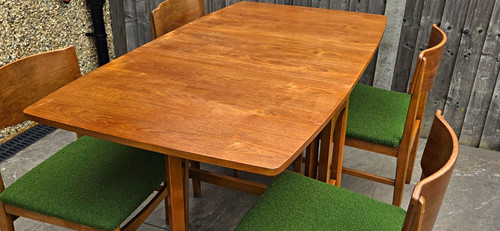 Vintage drop leaf table - leaf, 4