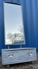 Ercol Windsor Dressing Drawer & Cheval Mirror Vintage Retro FREE GB DELIVERY🚚🚚