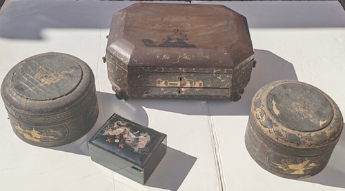 Group antique chinese - group, 19th