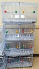 #AE01545 BOX OF 4 DOUBLE BREEDING CAGES. STACKABLE 