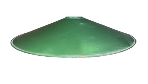 Vintage enamelled green white - enamelled,