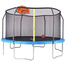Big Air Universal 15ft Trampoline with Enclosure and Basketball Hoop