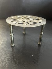 vintage brass kettle stand