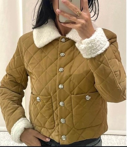 Chanel quilted jacket beige - chanel,