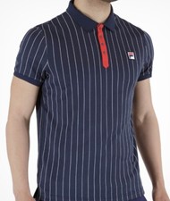 Fila Bjorn Borg Heritage Polo -Blue U.S Open Performance Tennis Shirt RRP £60