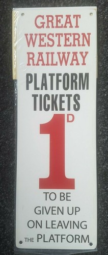 Gwr platform ticket - platform, station