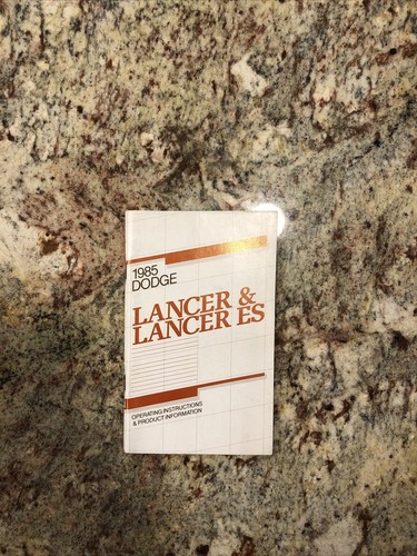 1985 dodge lancer - lancer, es