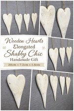 Hanging Wooden Hearts