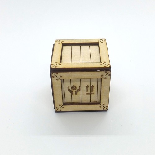 Wooden shipping crate - crate,
