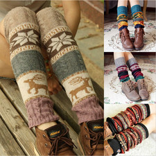 Womens Leg Warmers Knitted