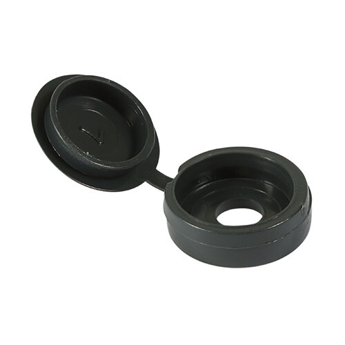 Hinged screw cover cap white - hinged,