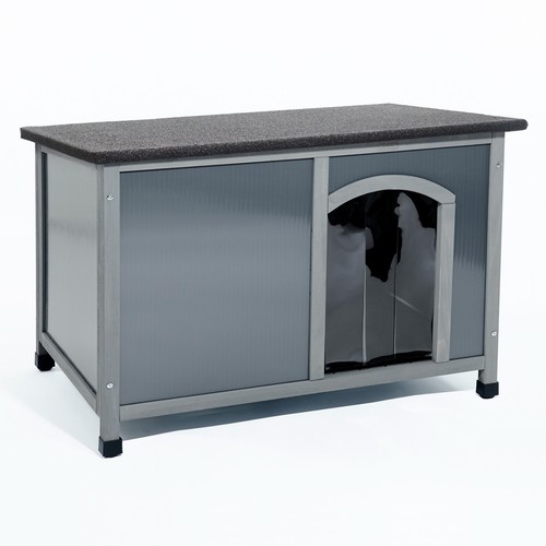 Dog kennel plastic and - kennel, wood