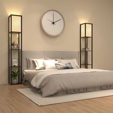 Standard Floor Lamp with Shelf