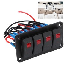 4 Gang Rocker Switch Panel For