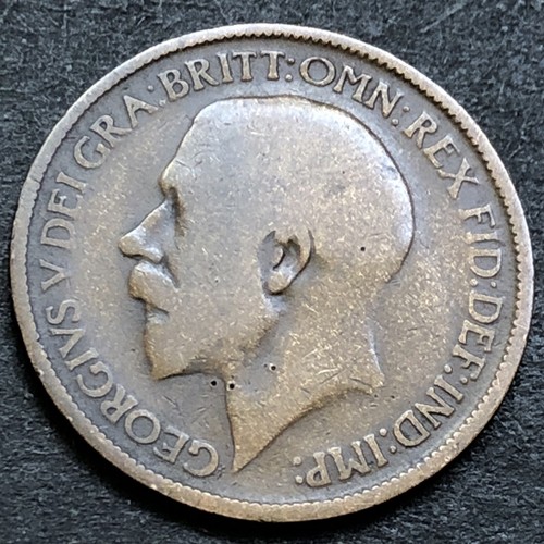 1912 halfpenny 2d - halfpenny, 1/2d