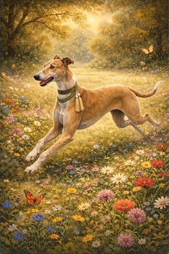 Greyhound lurcher - ,,