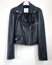 Genuine Sheep Leather Mango Women’s Biker Jacket XS Great Condition 