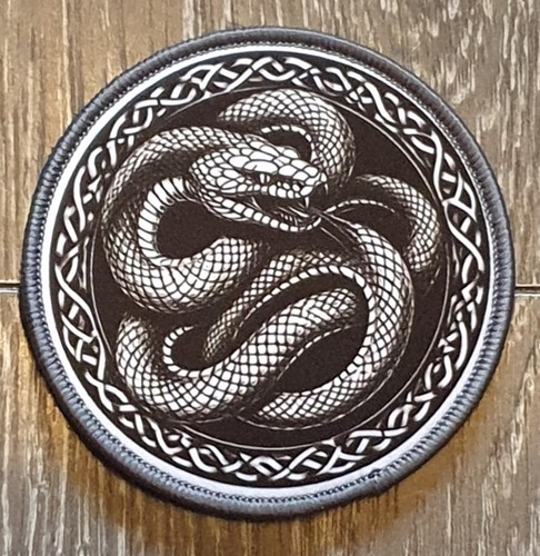 Coiled snake knotwork hook - coiled, &