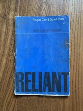 Reliant Regal Handbook Car & 5