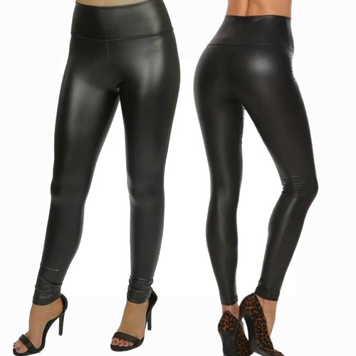 Ladies thick wet look - pu,