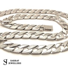 925 Sterling Solid Silver 10mm Heavy Mens Cast Chain Necklace 20" 22" 24" 28"