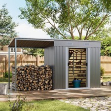 Galvanised Garden Storage Shed