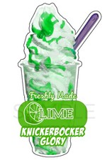 Ice cream van sticker Lime Ice
