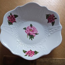 Collectible Aynsley Chelsea Flowers Camellia Bone China Trinket Dish pin tray
