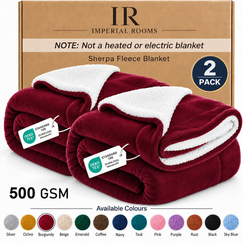 500 gsm sherpa fleece - gsm, blanket