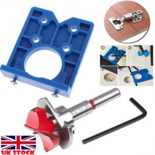 35mm Concealed Hinge Hole Jig Kitchen Cabinet Doors With Drill Bit Tool Set NEW