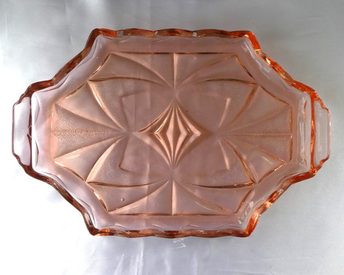 Vintage salmon pink glass - vintage,