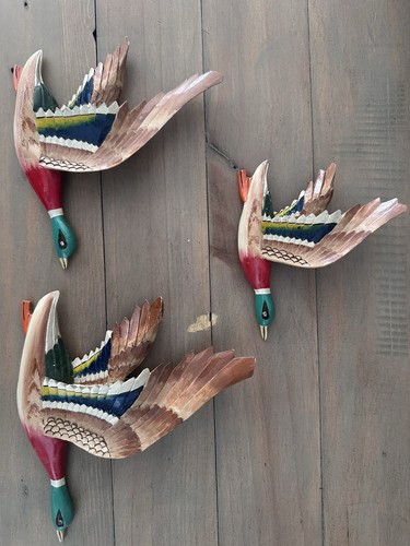 Vintage hand carved flying - carved,