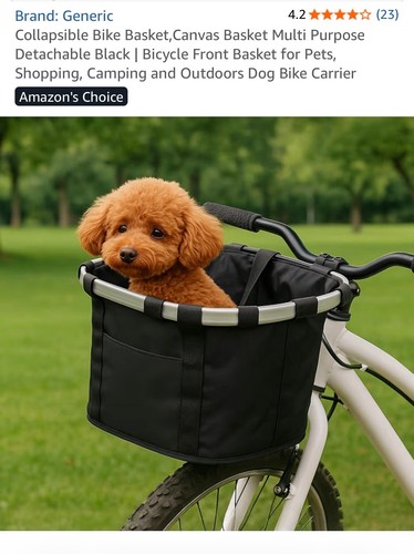 Collapsible bike basket canvas - collapsible, basket,canvas